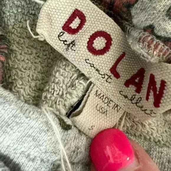Dolan Left Coast Anthropologie Floral Sweat Pants Women’s Size Small Made In USA - Picture 4 of 5